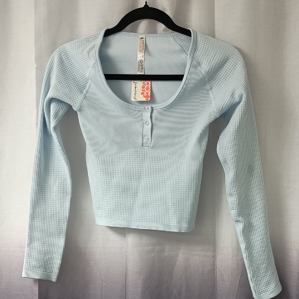 FP Movement Light Blue Cropped Top M/L